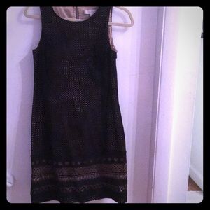 Black shift dress